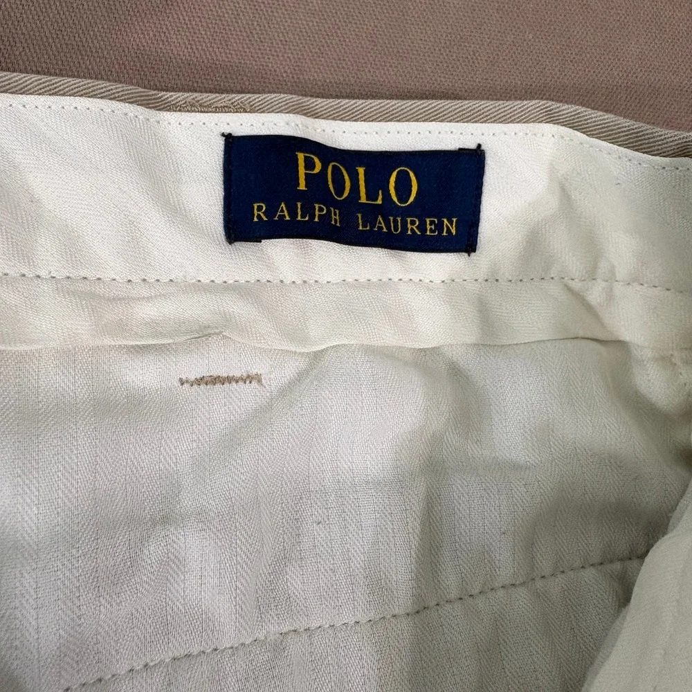 Polo‎ Ralph Lauren Pants Mens 36x30 Khaki Chinos Classic Fit Cotton Twill Casual